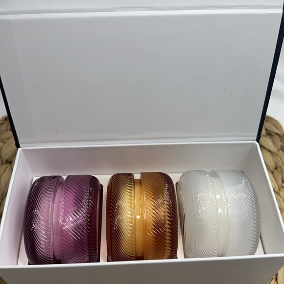 Huntington Home Macaron Candle Collection Soy Blend Scented Candles Three pr Box - Picture 2 of 4